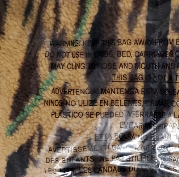 MARKET Duck Printed Multicolor Graphic Full Zip Sherpa Fleece Medium - Picture 8 of 9